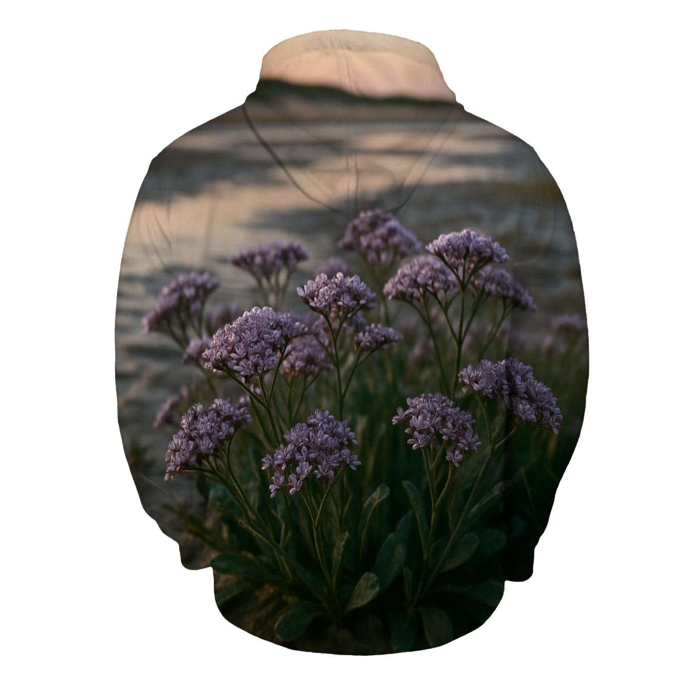 Salt Marsh Sea Lavender After High Tide On An Atlantic Coastal Flat hoodie styles