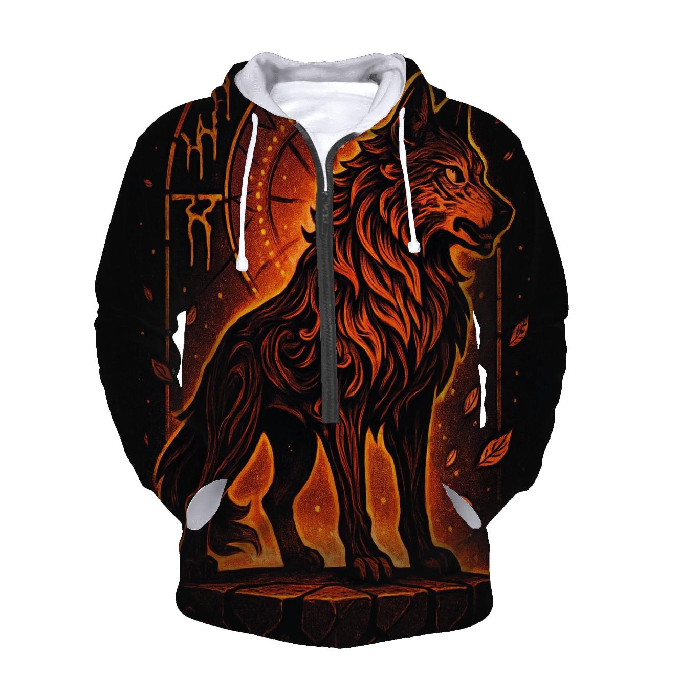 Cathedral Of The Ember Guardian Wolf hoodie designs