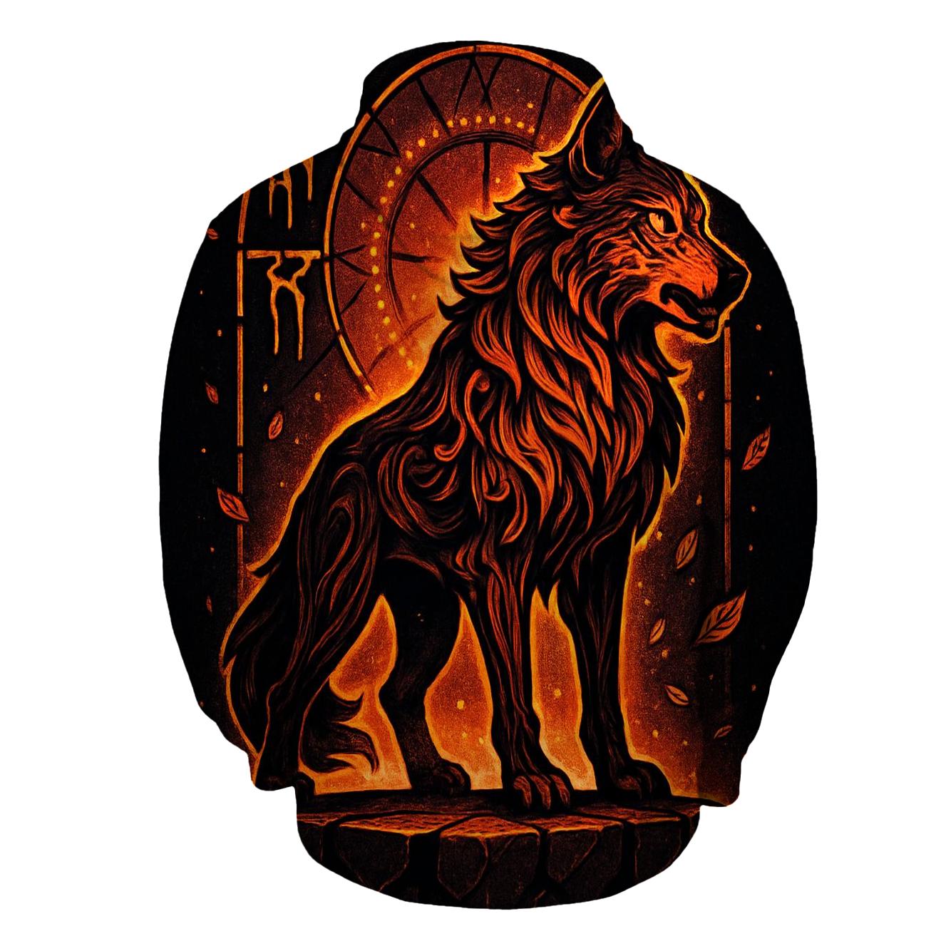 Cathedral Of The Ember Guardian Wolf hoodie designs