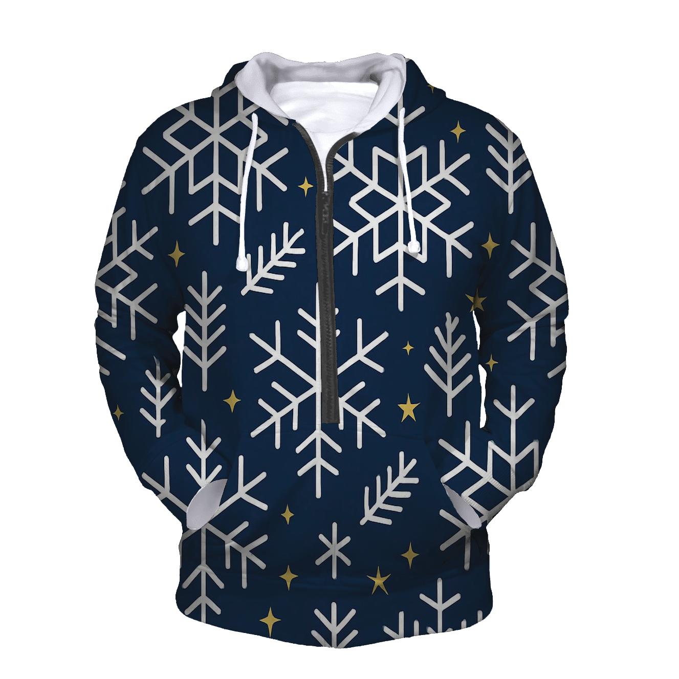 Snowflake Constellation Quilt designer hoodies