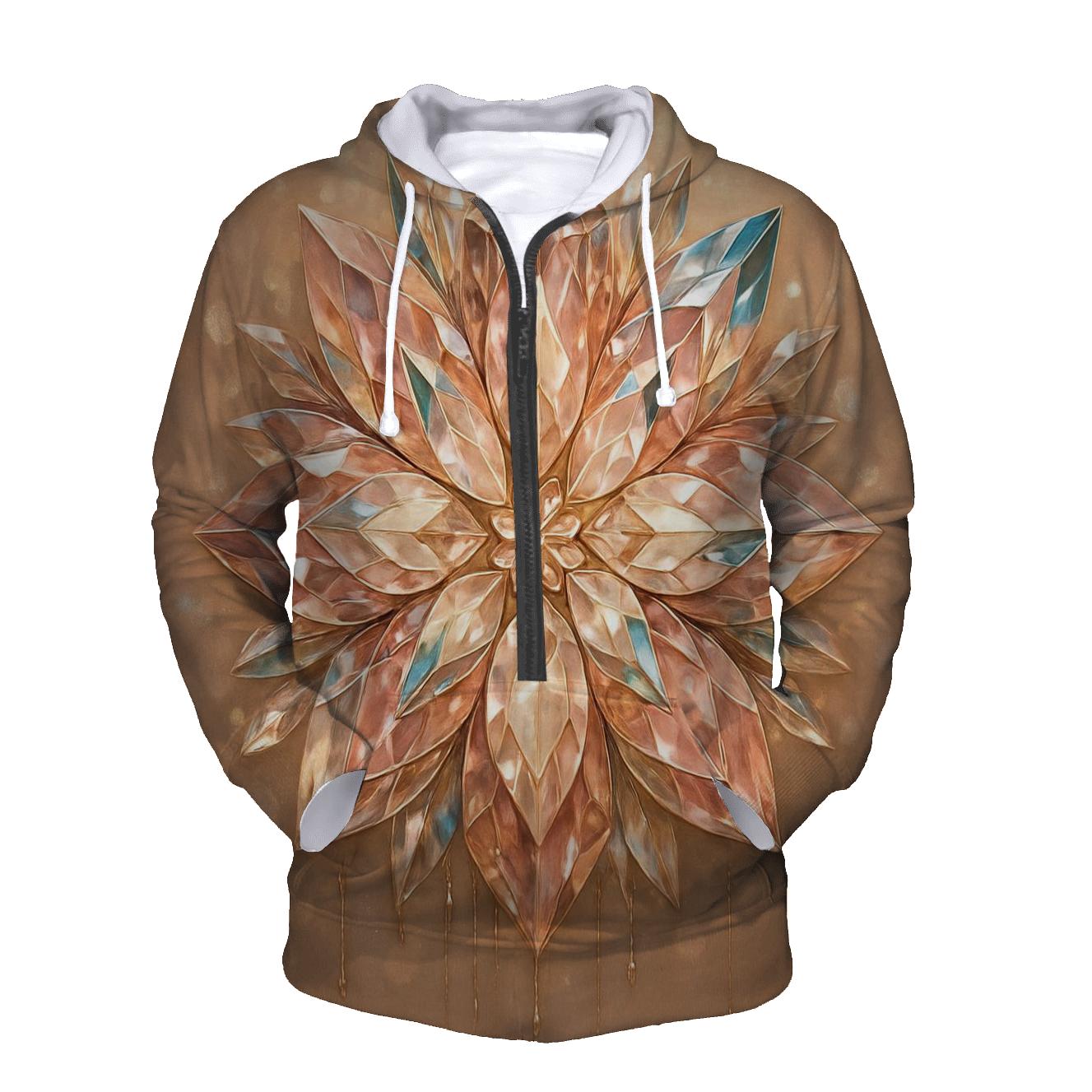 Rose Gold Prism Bloom hoodies fashion