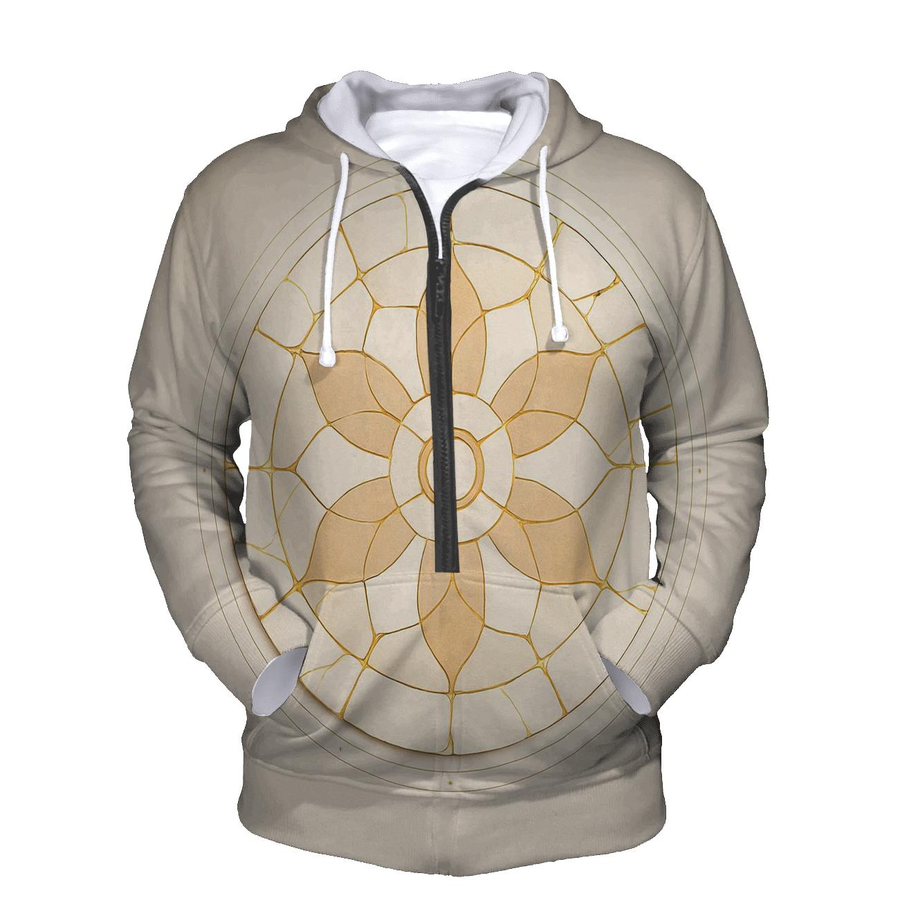 Kintsugi Horizon Mandala embroidered hoodies