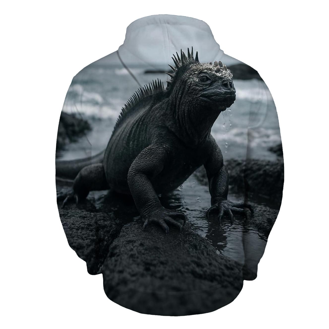 Basalt Surge Marine Iguana heavyweight hoodies