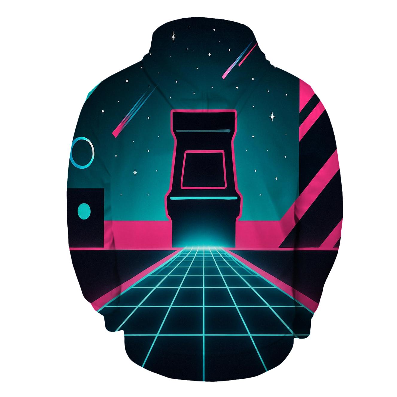 Arcade Starfield Vector Raceway embroidered hoodies