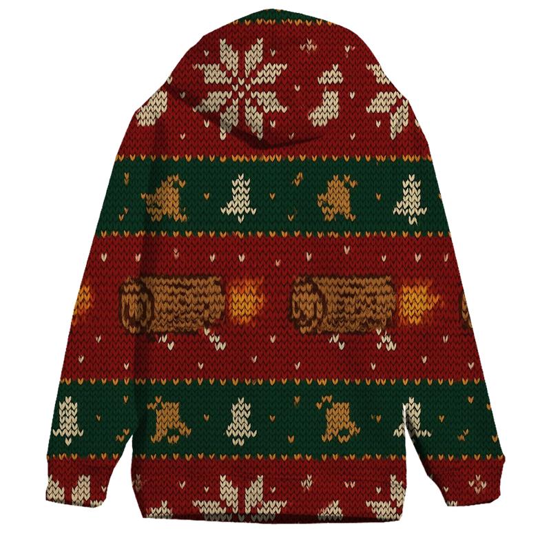 Jolly Yule Log Rocket Row Design hoodie styles
