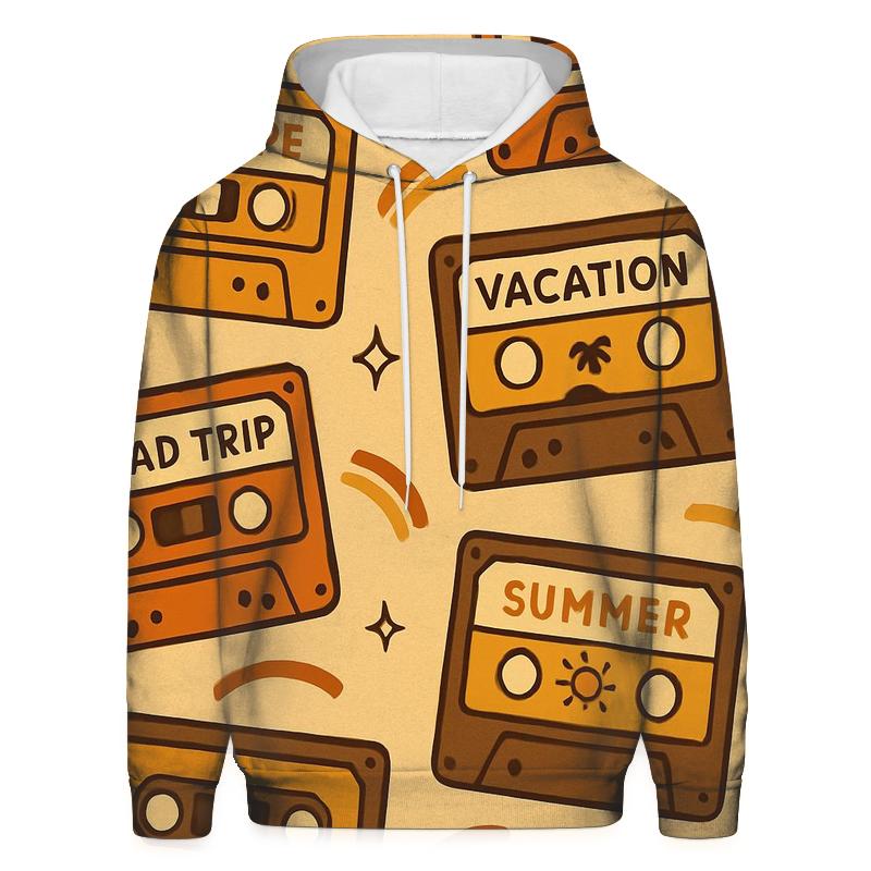 Cassette Tape Road Trip Labels pullover hoodies