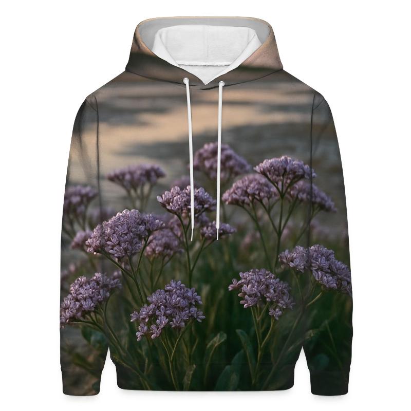 Salt Marsh Sea Lavender After High Tide On An Atlantic Coastal Flat lightweight hoodies