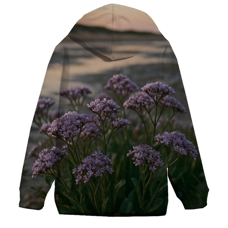 Salt Marsh Sea Lavender After High Tide On An Atlantic Coastal Flat lightweight hoodies