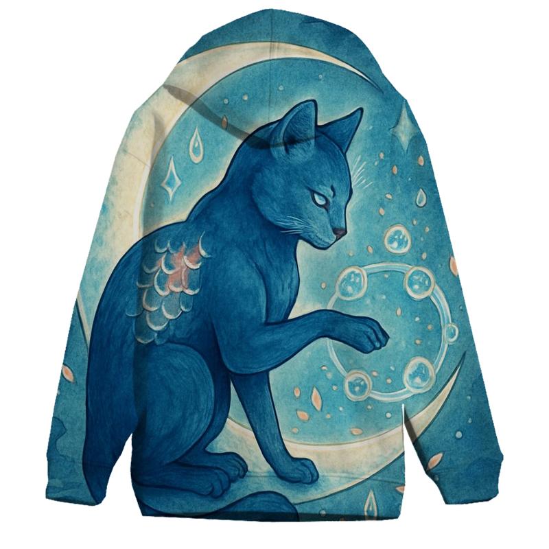Lunar Koi Guardian Cat premium hoodies