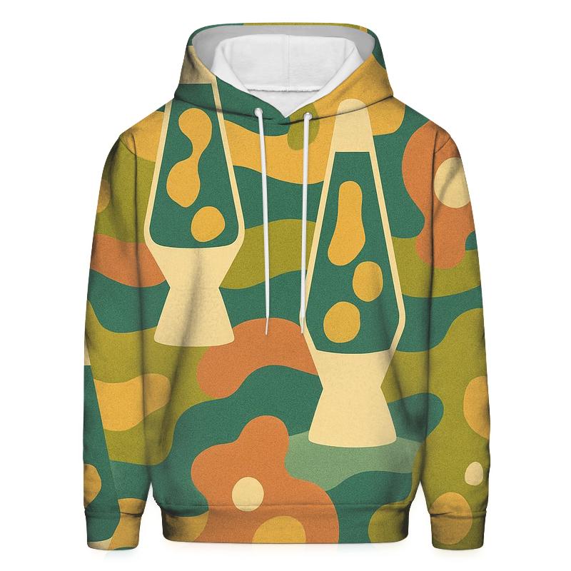 Groovy Lava Lamp Lounge Tiles heavyweight hoodies