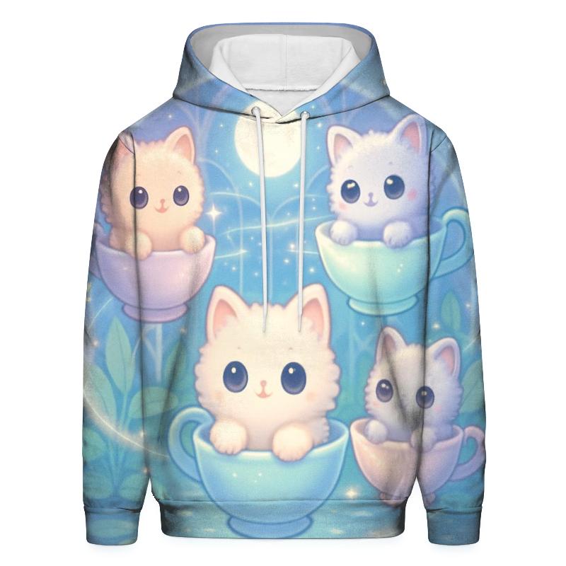Moonlit Teacup Kitten Carousel hoodie styles