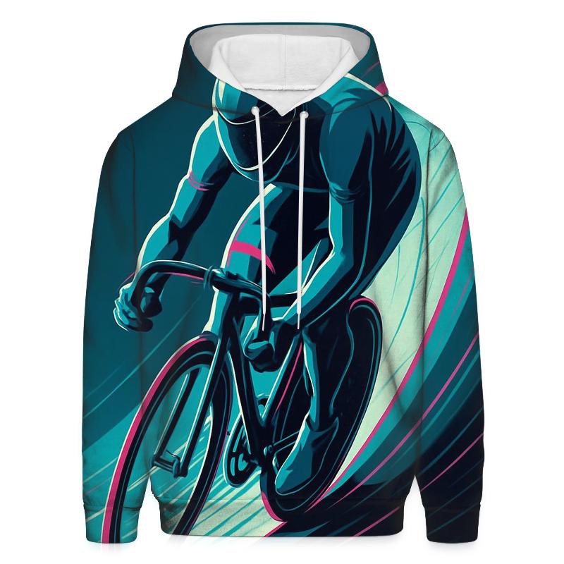 Cosmic Velodrome Sprint graphic hoodies