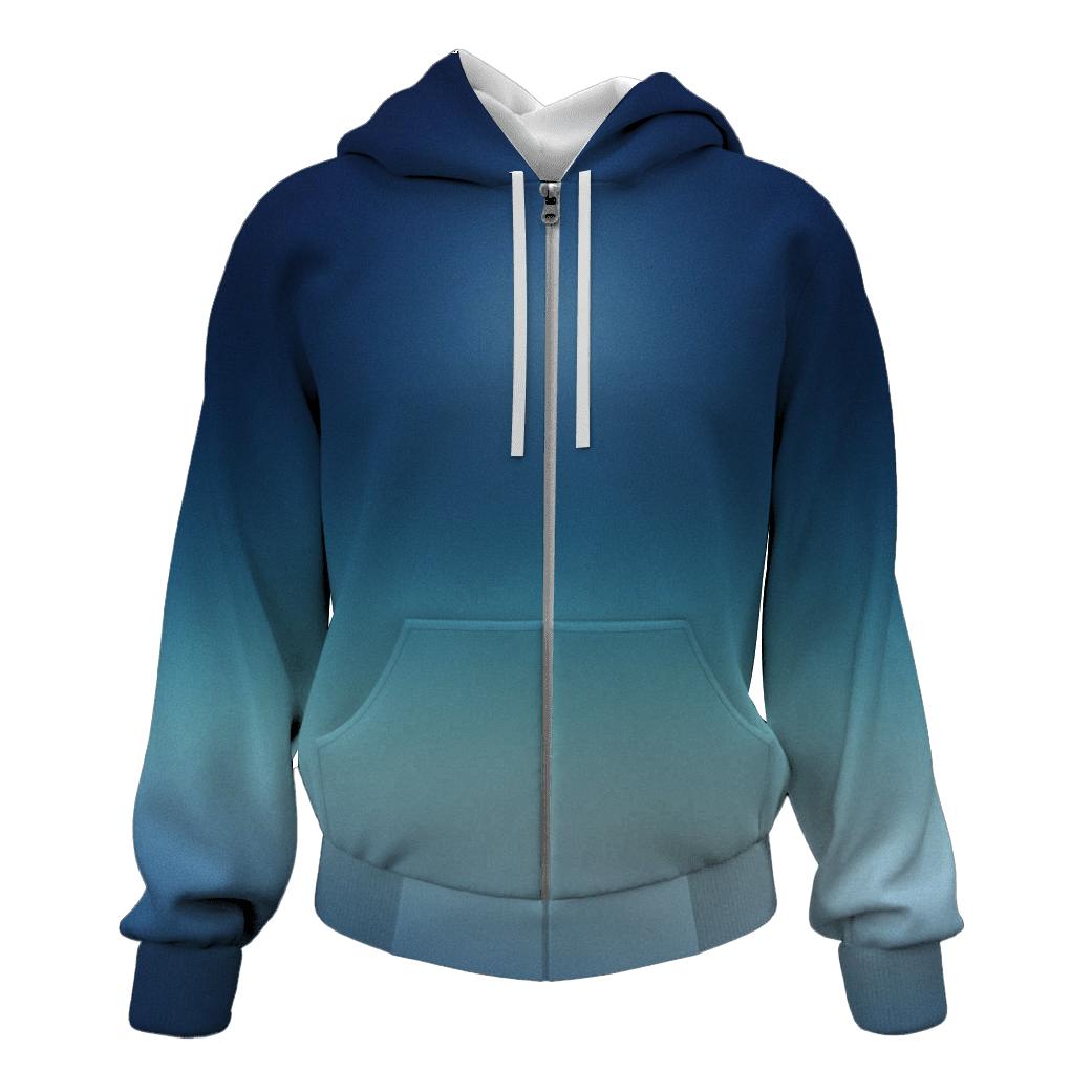Moonlit Glacier Haze graphic hoodies