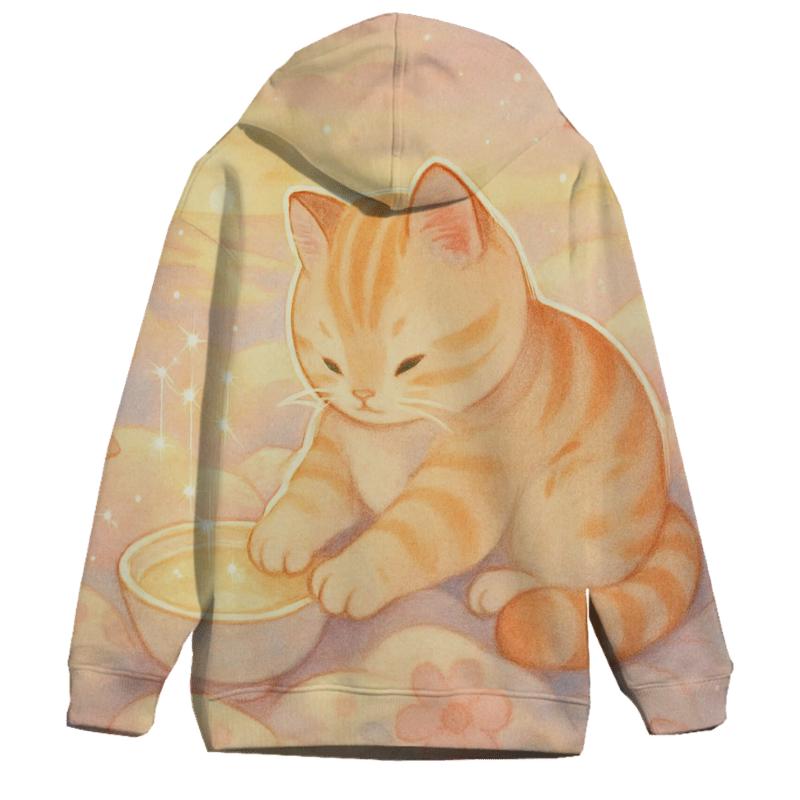 Sunrise Cloud Quilts And Star Milk Kittens zip-up hoodies