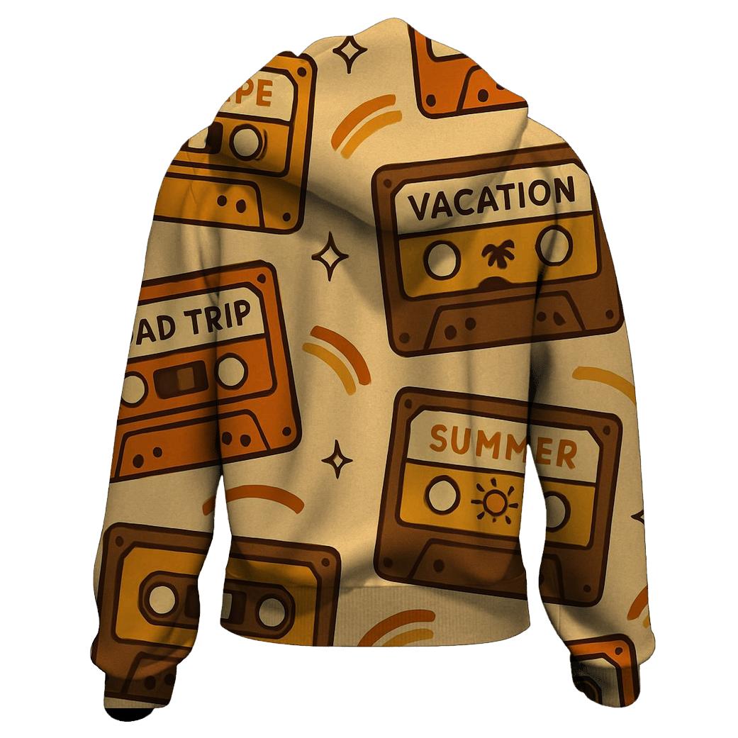 Cassette Tape Road Trip Labels designer hoodies
