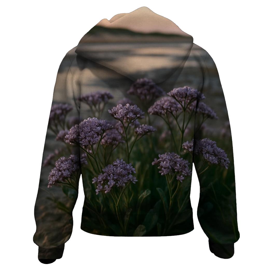 Salt Marsh Sea Lavender After High Tide On An Atlantic Coastal Flat designer hoodies