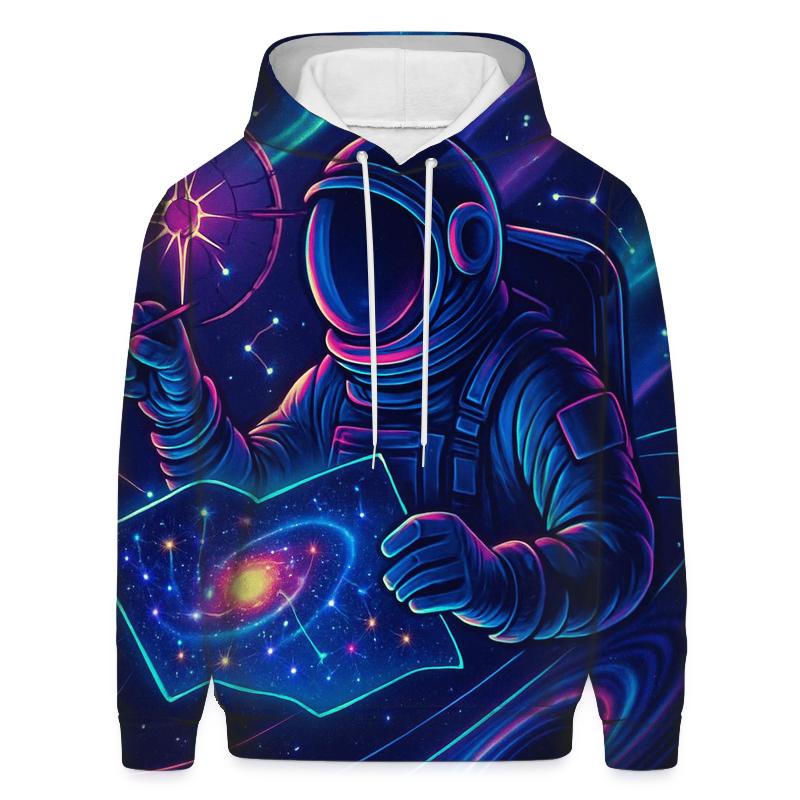 The Quantum Cartographer Astronaut lightweight hoodies