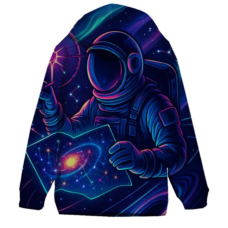 The Quantum Cartographer Astronaut lightweight hoodies