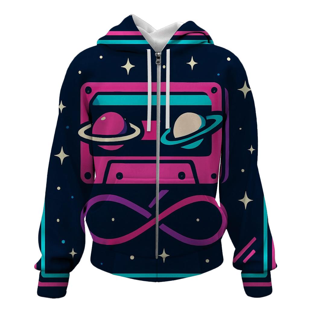 Neon Planetary Cassette Loop designer hoodies