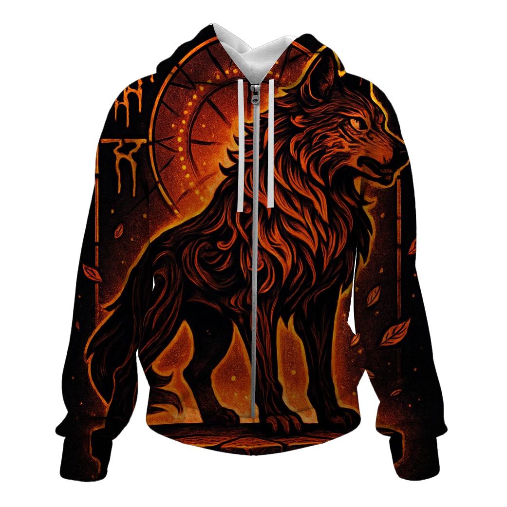 Cathedral Of The Ember Guardian Wolf hoodie trends