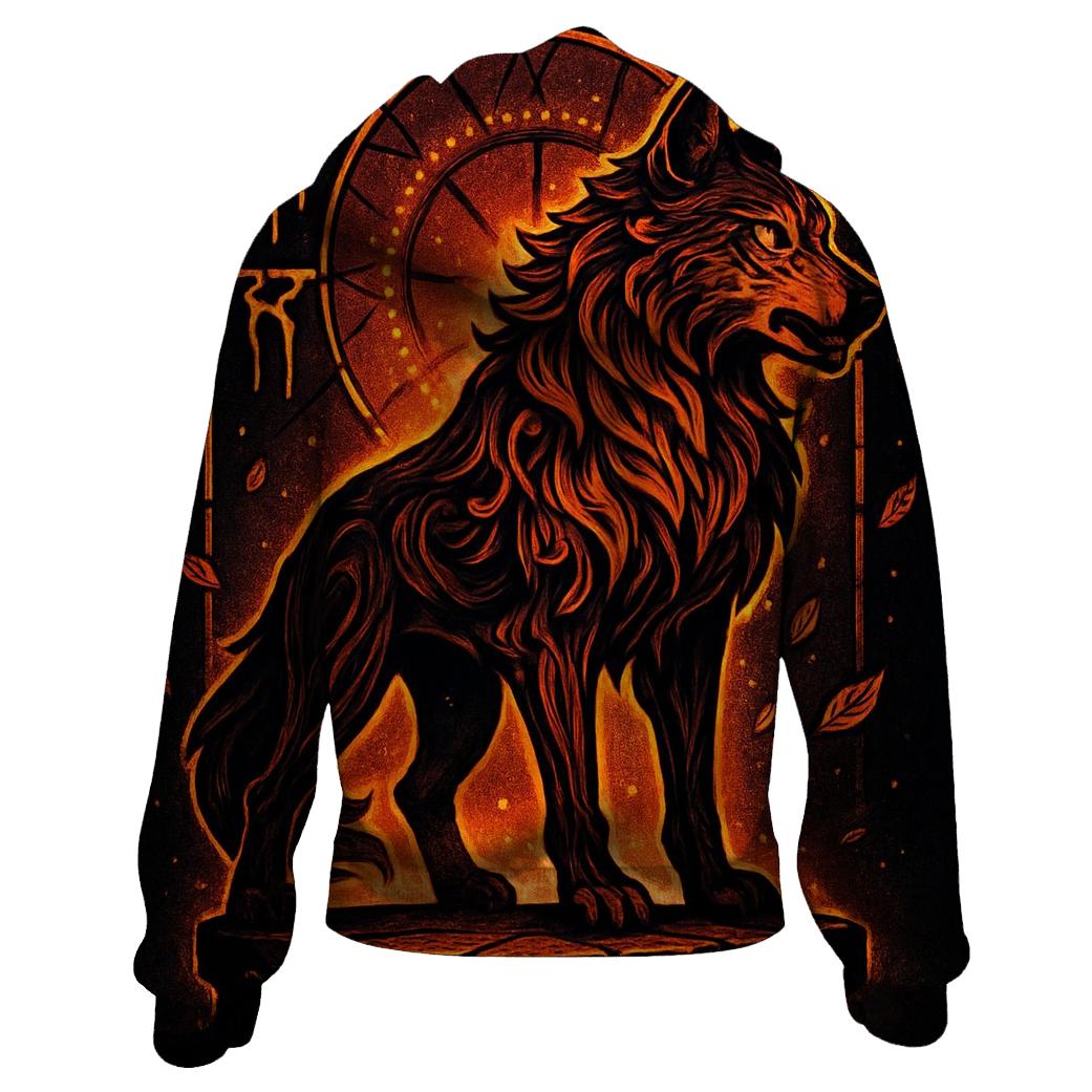 Cathedral Of The Ember Guardian Wolf hoodie trends