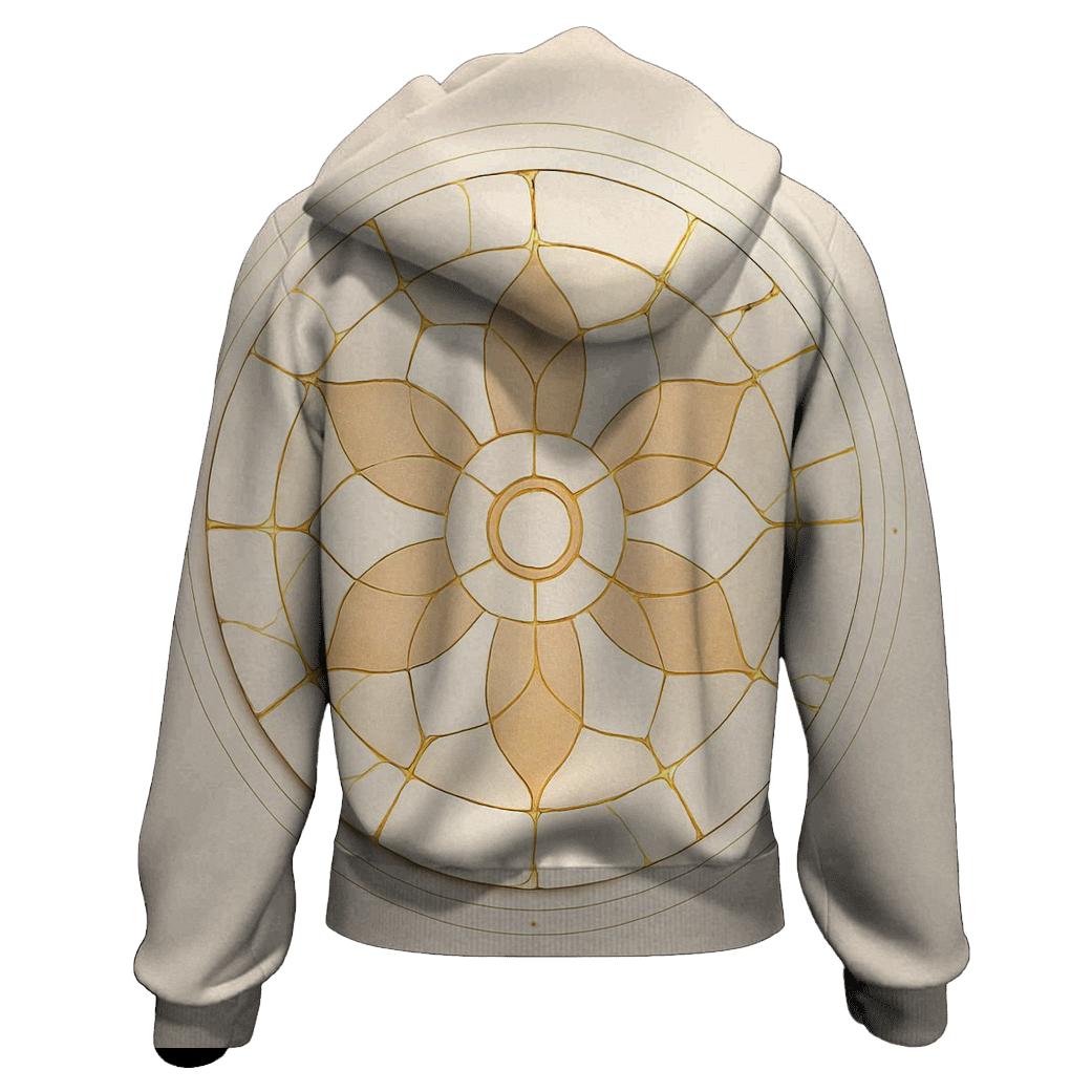 Kintsugi Horizon Mandala printed hoodies