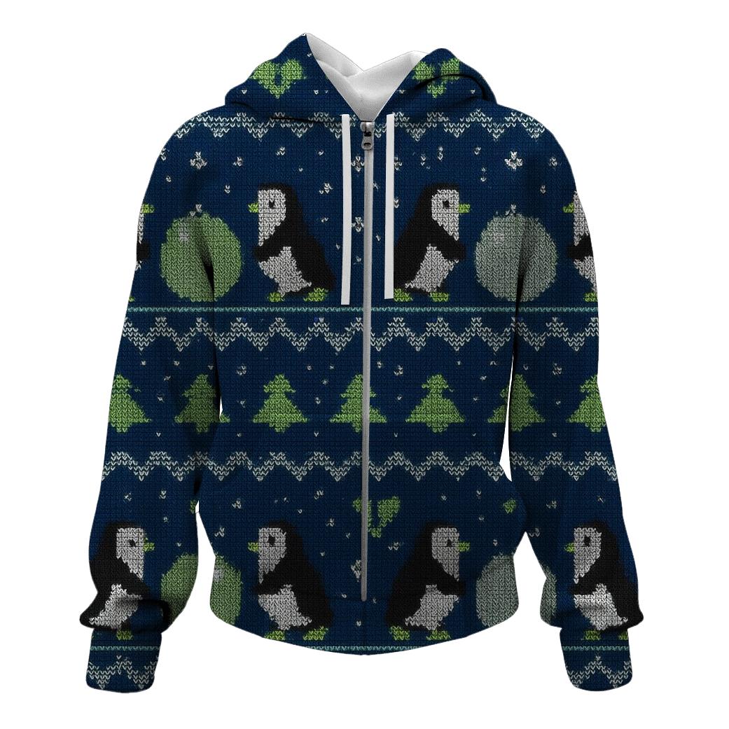 Polar Penguin Ornament Conveyor Design lightweight hoodies