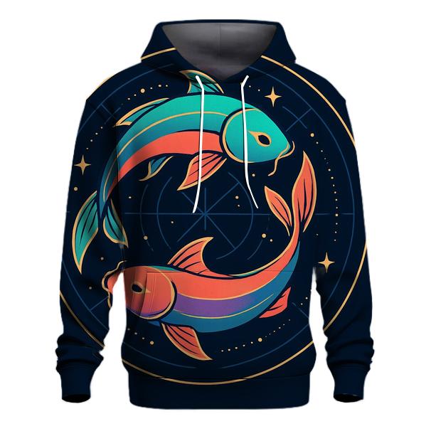 Prismatic Koi Orbit Emblem hoodie designs