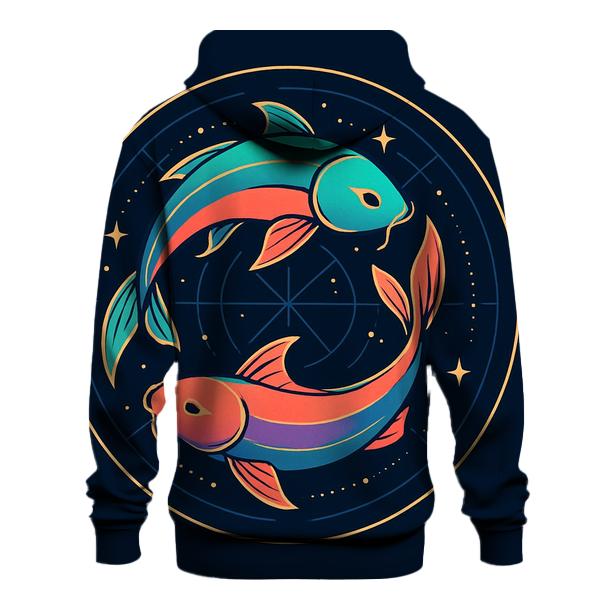 Prismatic Koi Orbit Emblem hoodie designs