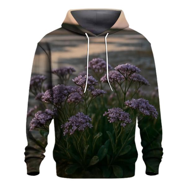 Salt Marsh Sea Lavender After High Tide On An Atlantic Coastal Flat graphic hoodies