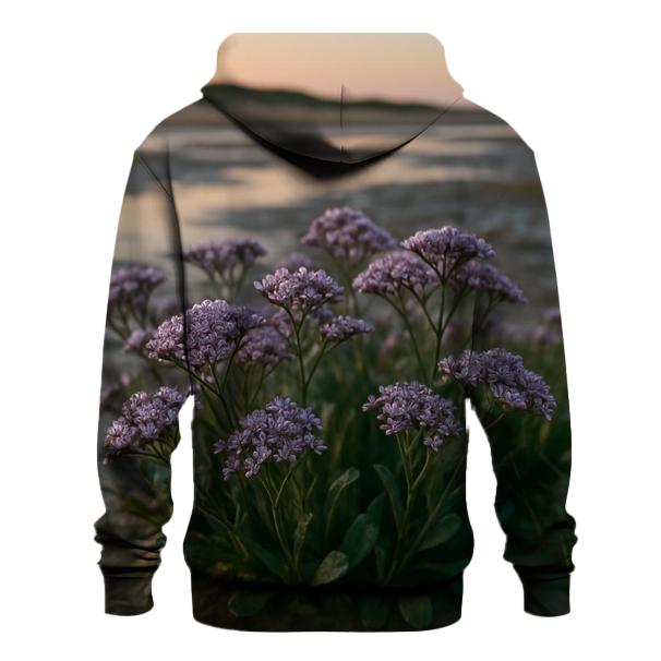 Salt Marsh Sea Lavender After High Tide On An Atlantic Coastal Flat graphic hoodies
