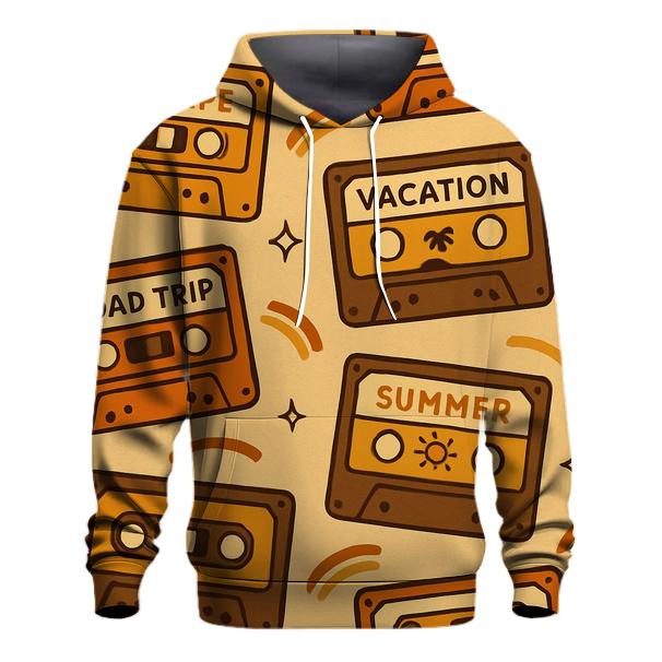 Cassette Tape Road Trip Labels hoodie trends