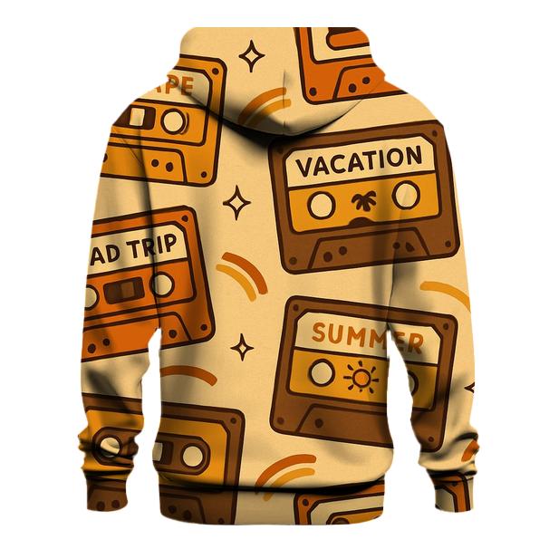 Cassette Tape Road Trip Labels hoodie trends