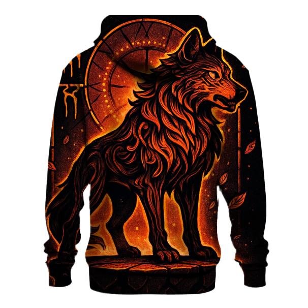 Cathedral Of The Ember Guardian Wolf premium hoodies