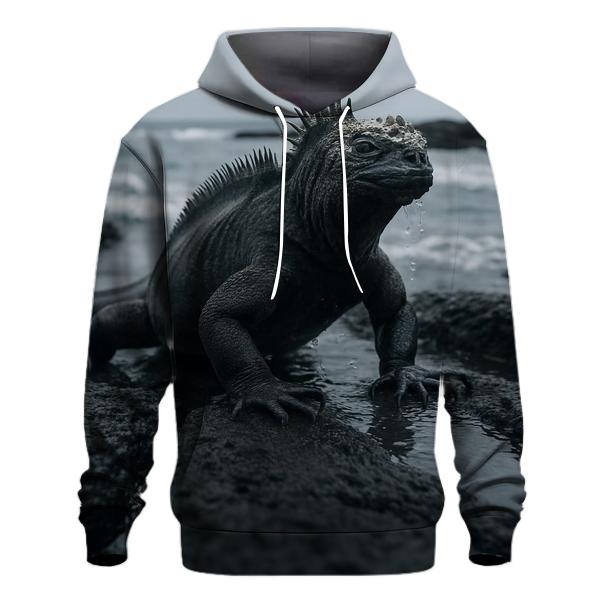 Basalt Surge Marine Iguana heavyweight hoodies