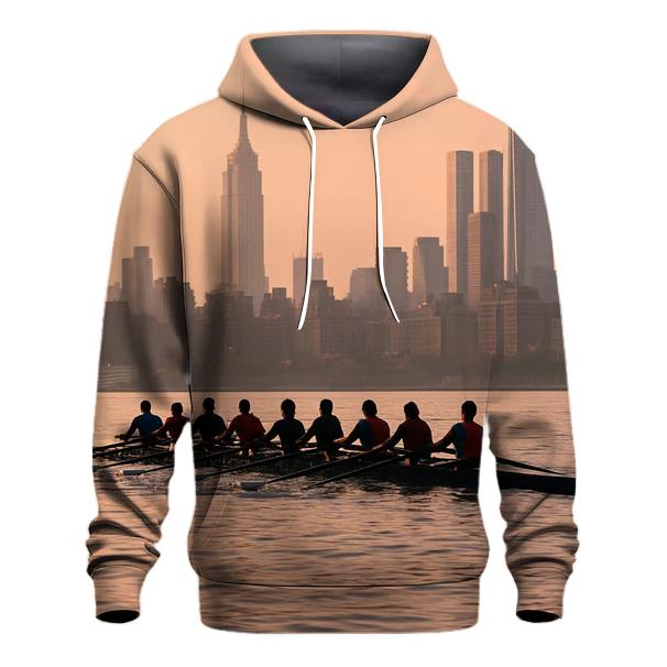 Dawn Crew On The Hudson With Midtown Silhouettes custom hoodies