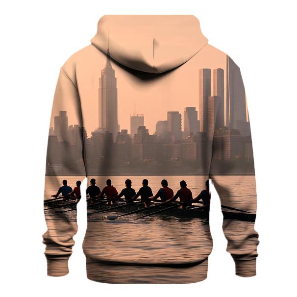 Dawn Crew On The Hudson With Midtown Silhouettes custom hoodies