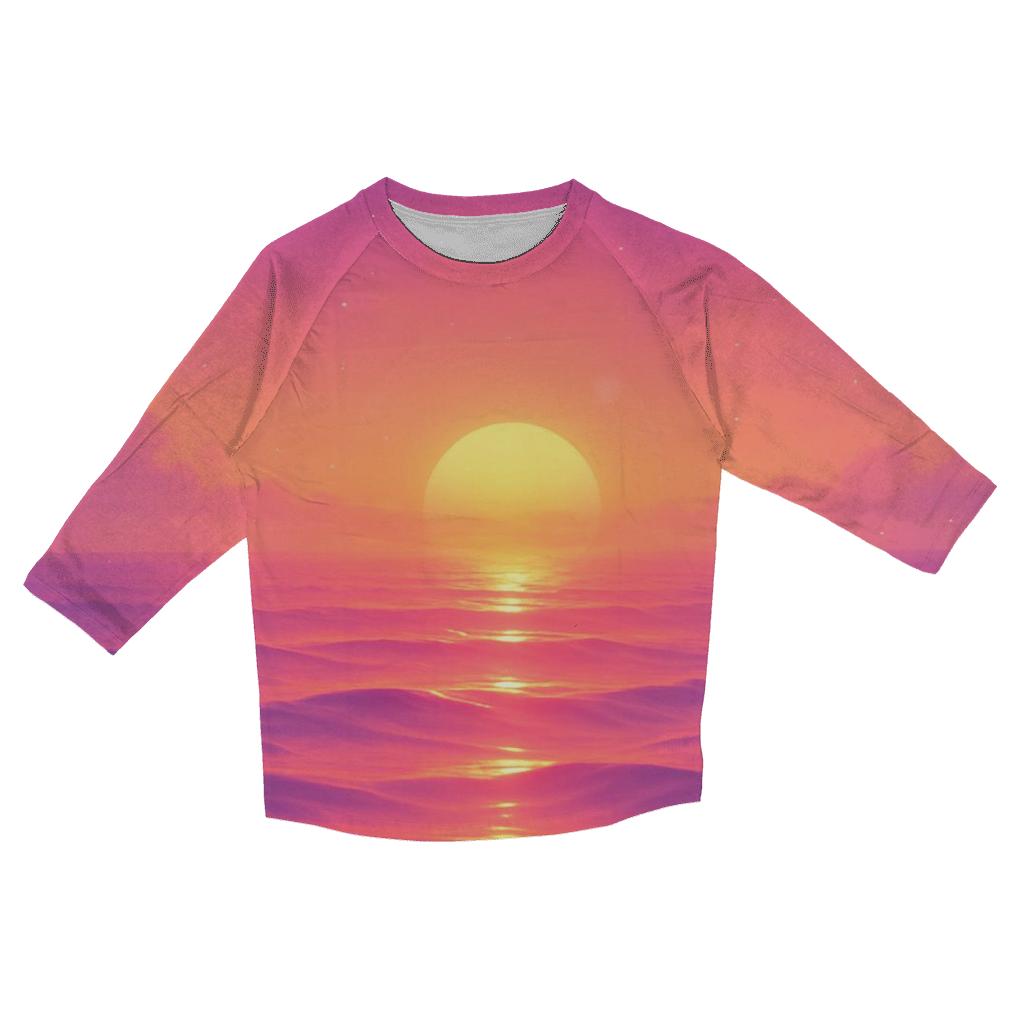Prism Tide At Sundown stylish quarter sleeve tops