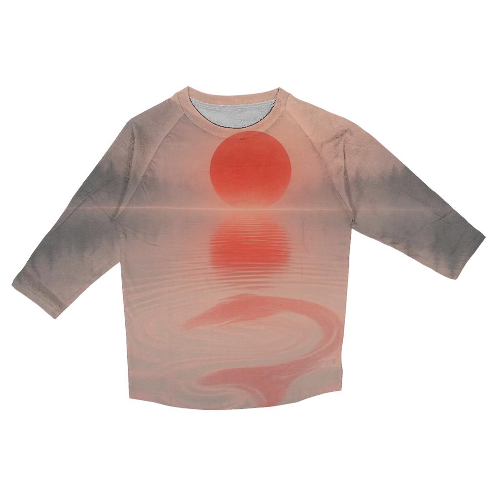 Japan Aurora Koi Flag stylish quarter sleeve tops