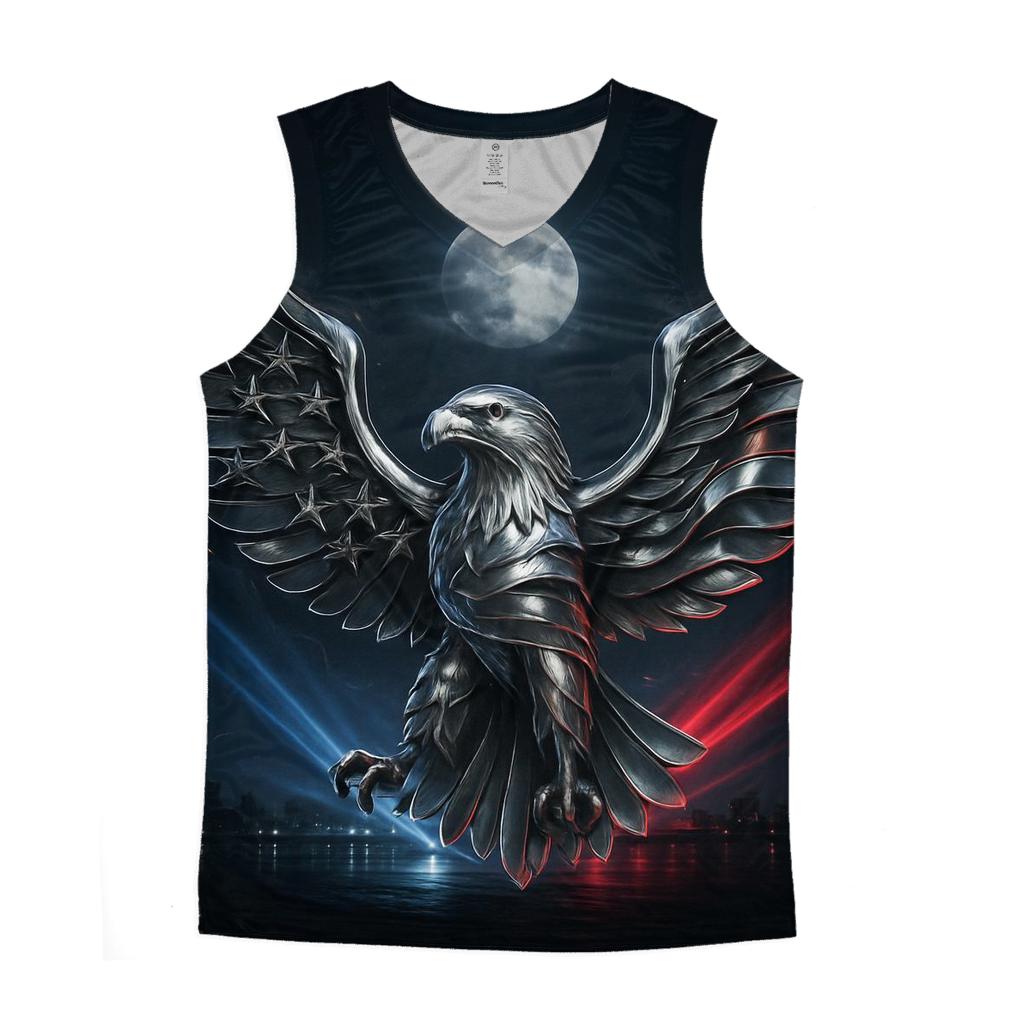 Chrome Anthem Over The Harbor sports performance tank tops