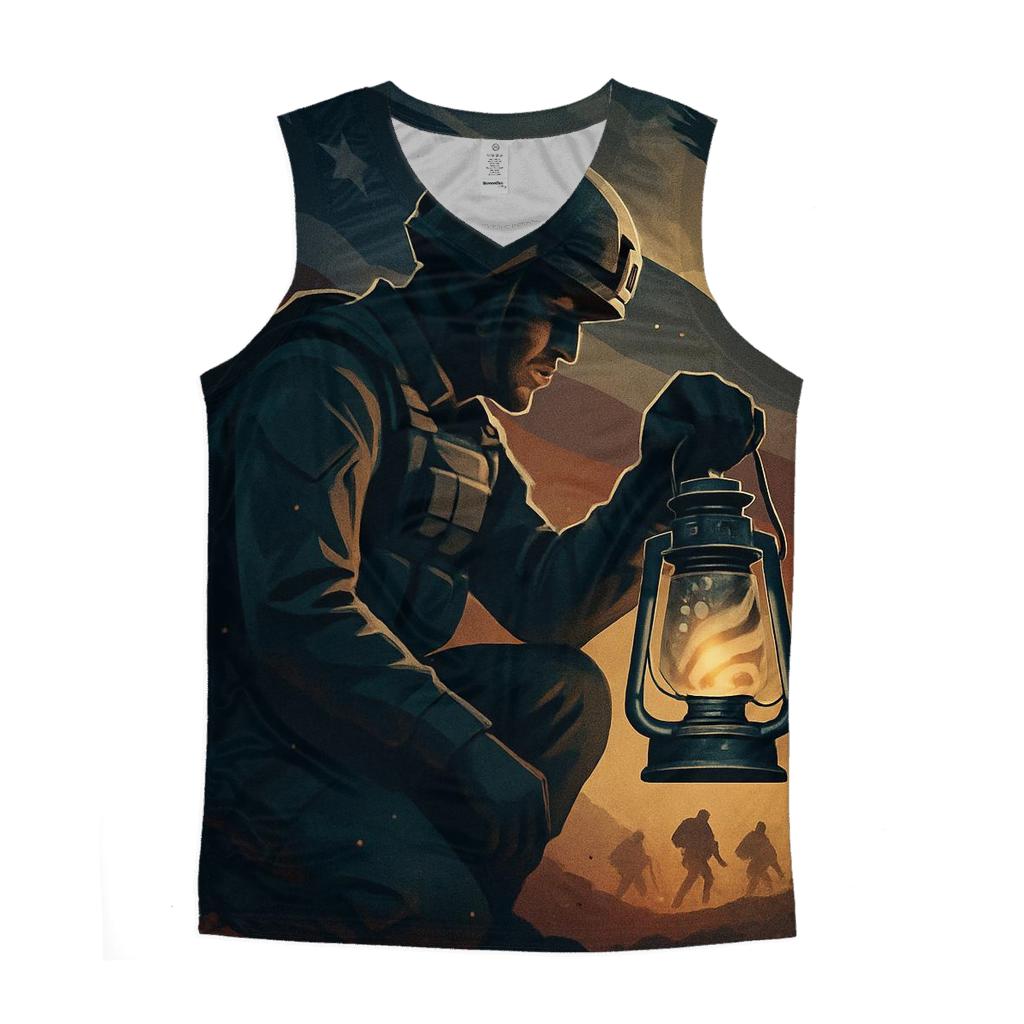 Liberty Lantern Over The Silent Ridge trendy fitted tank tops