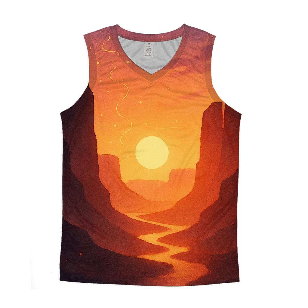 Ember Lantern Canyon Sunset trendy fitted tank tops