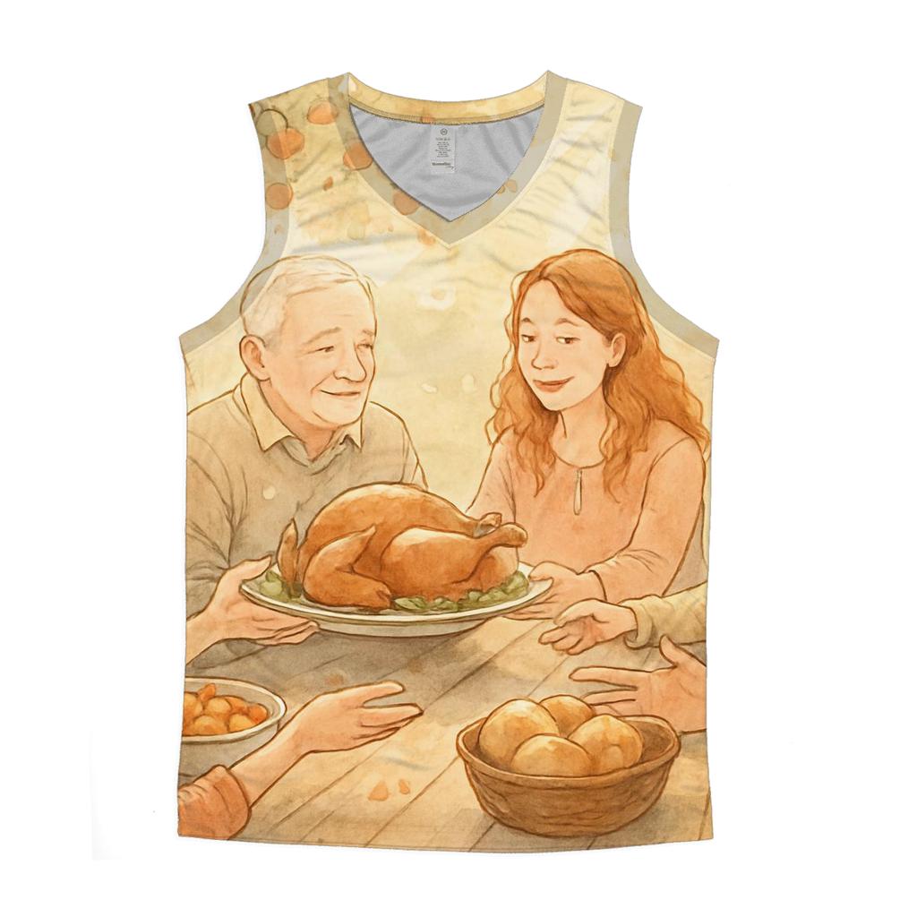 Sunlit Gratitude Orchard Picnic casual summer tank tops
