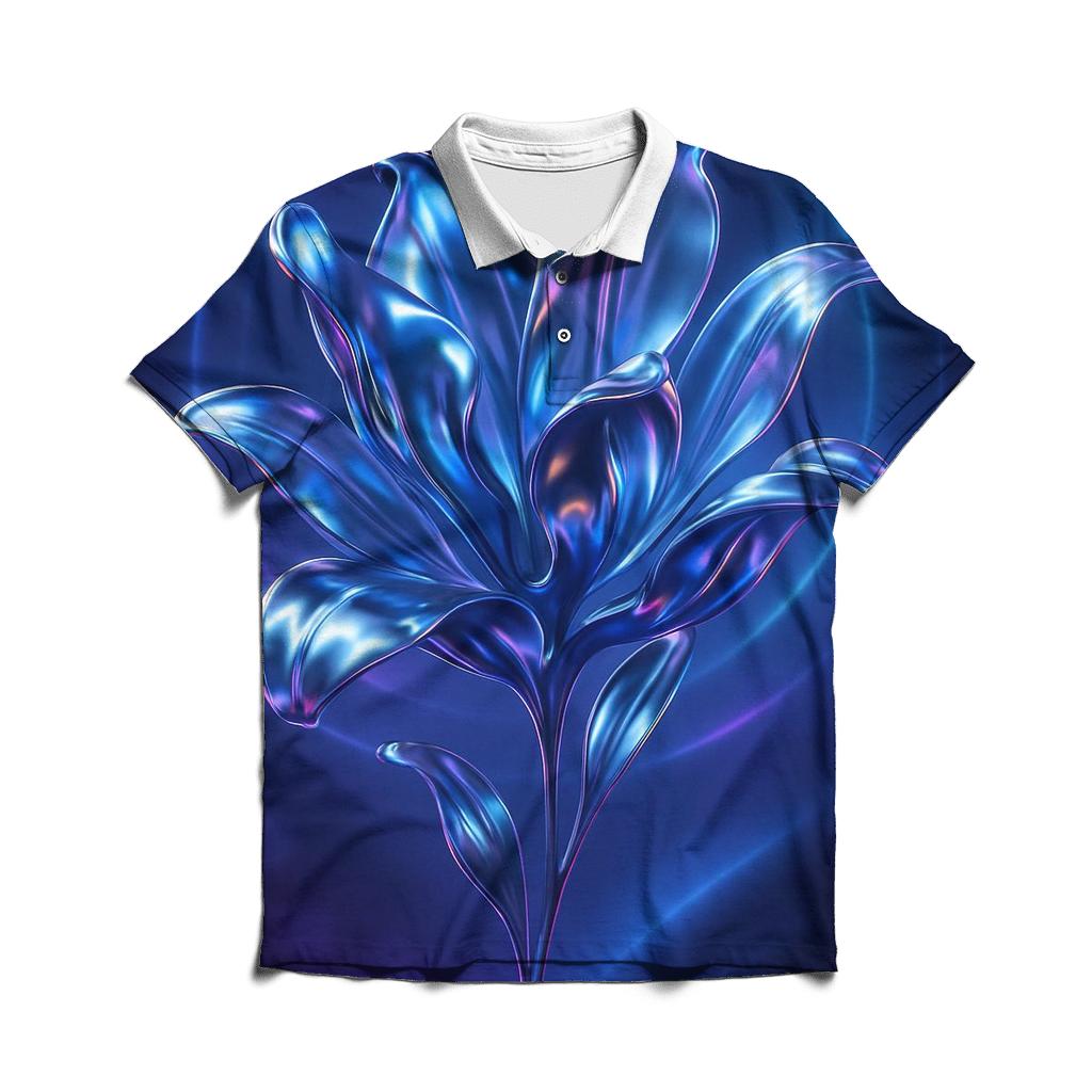 Chrome Mirage Bloom premium cotton polo shirts