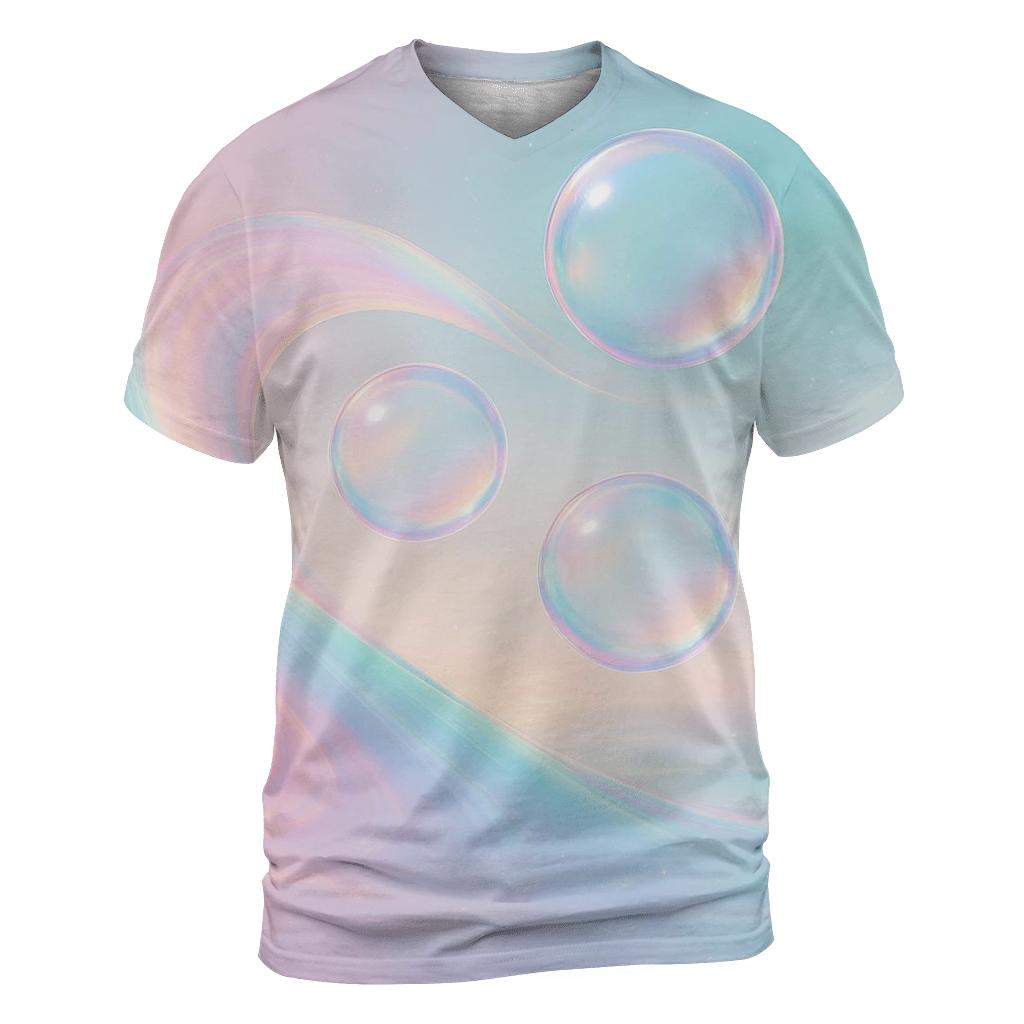 Aurora Prism Tides vibrant all-over design tees
