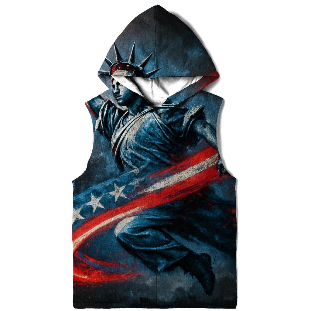 Liberty Graffiti Surge On Concrete Night printed hoodies