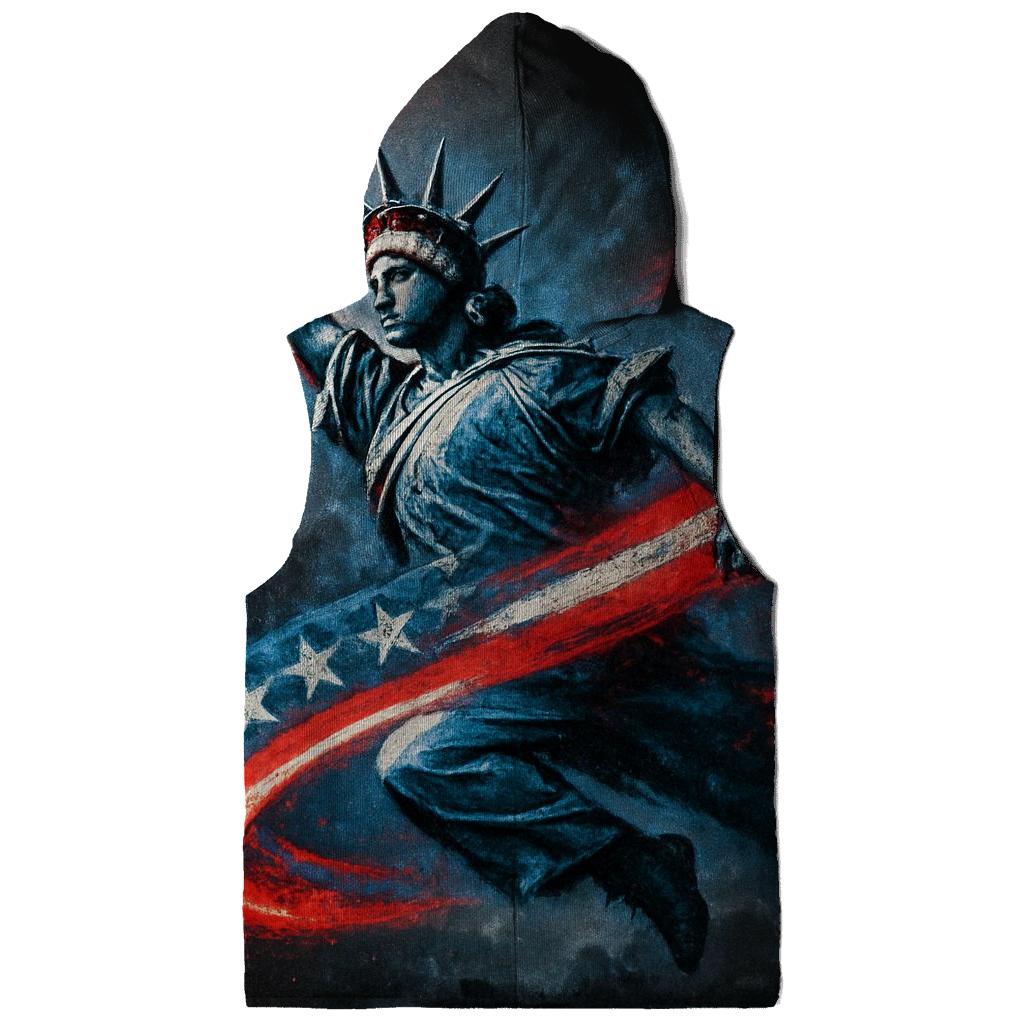 Liberty Graffiti Surge On Concrete Night printed hoodies