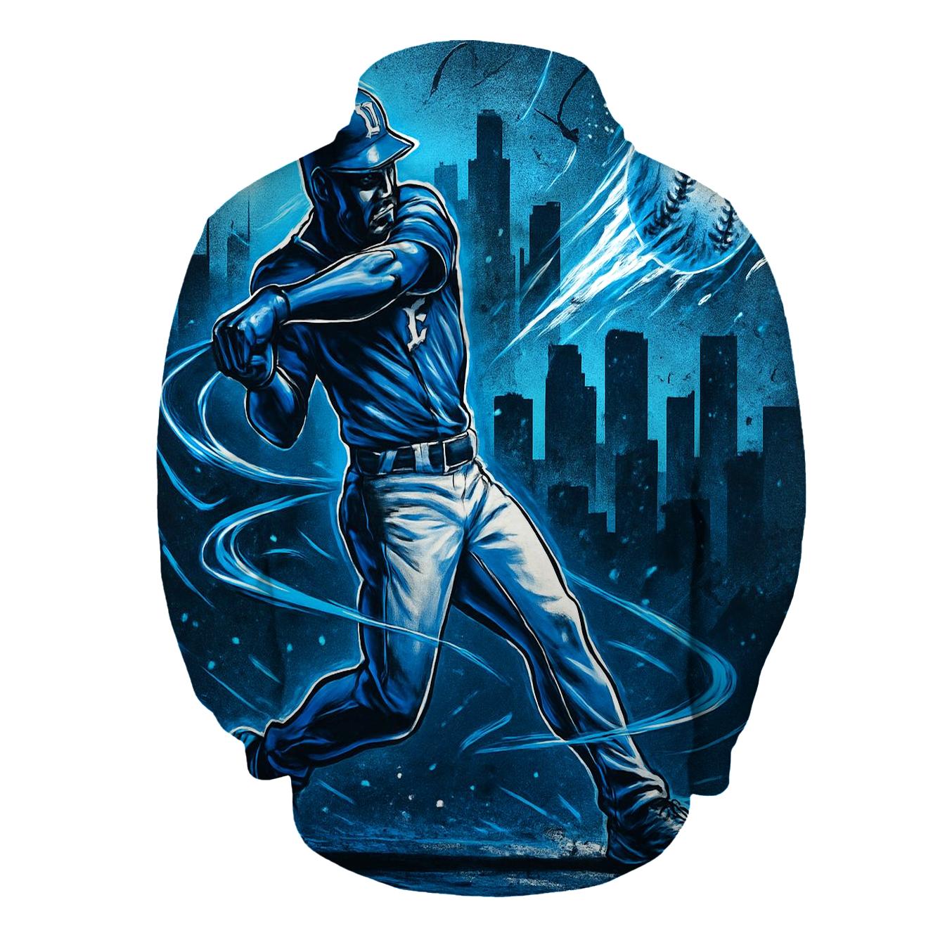 Chrome Fastbreak Batter Over Downtown Glow printed hoodies