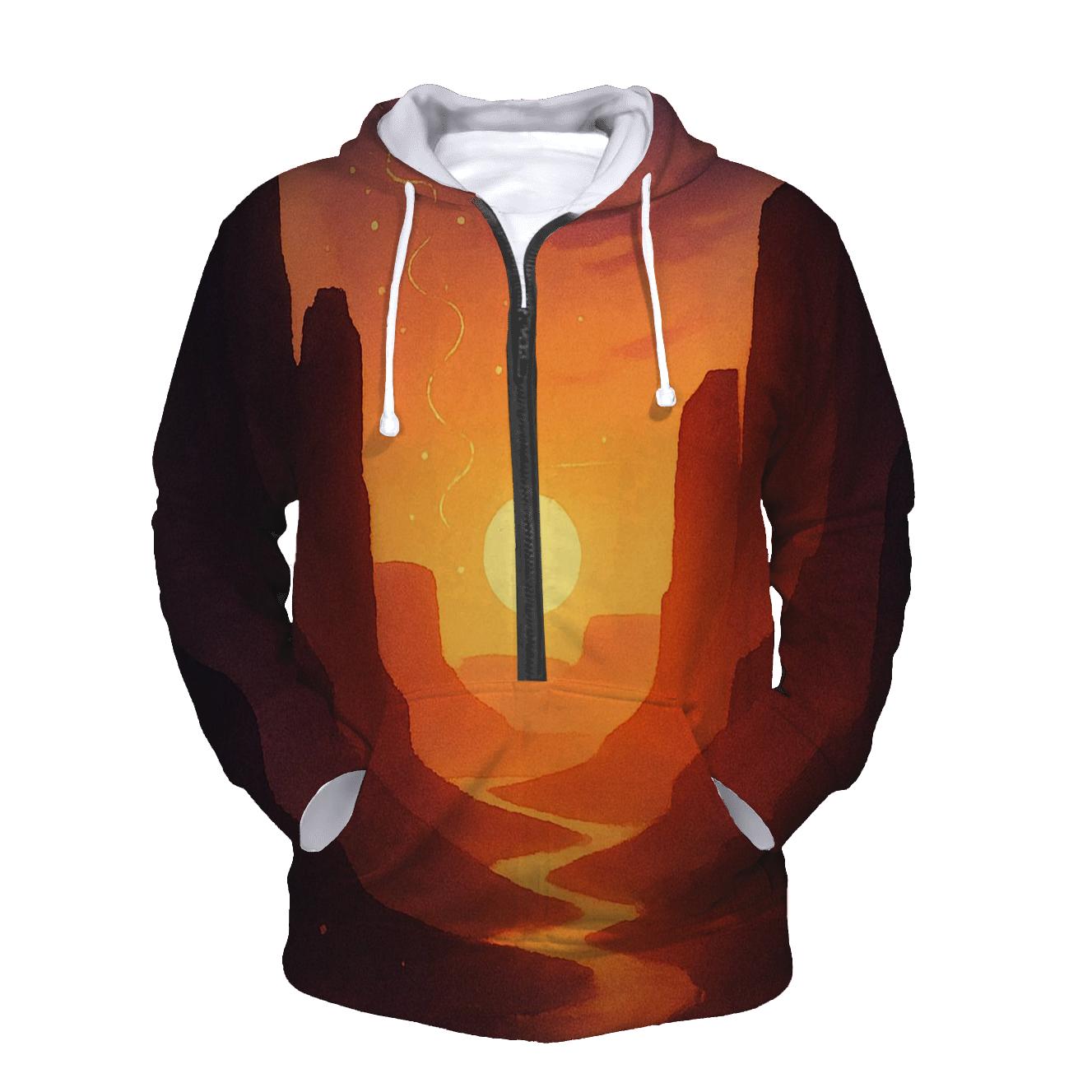 Ember Lantern Canyon Sunset lightweight hoodies