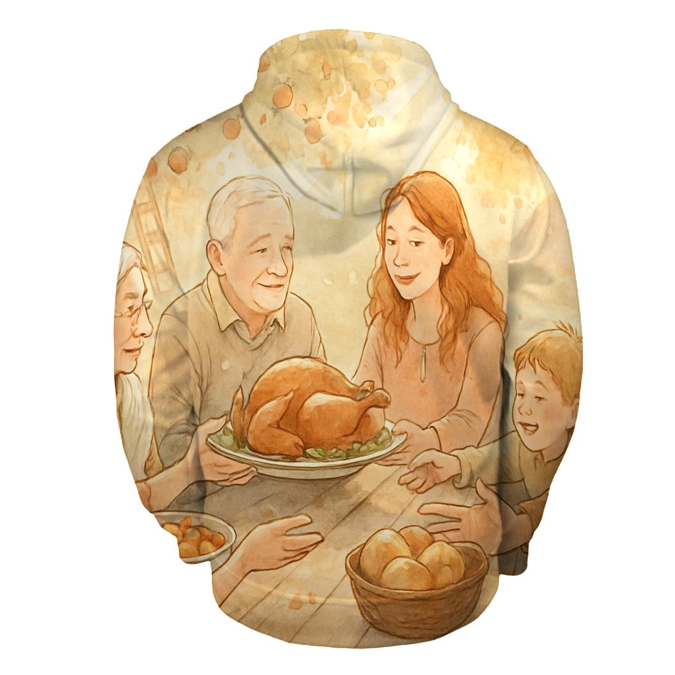 Sunlit Gratitude Orchard Picnic graphic hoodies
